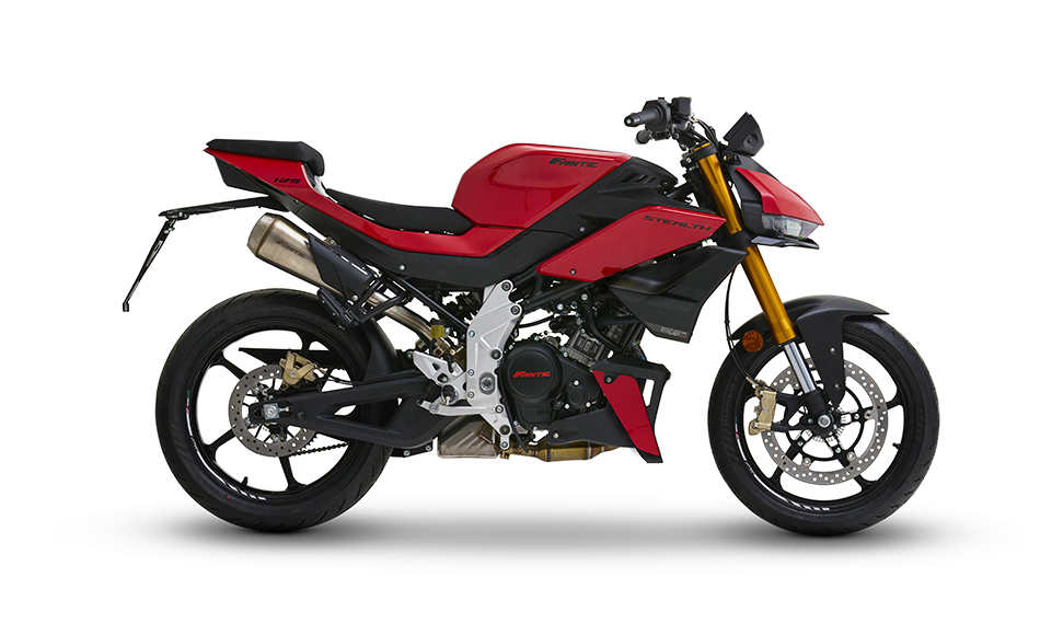 [M25-ST125N-RD-EU] STEALTH 125 RED EU5+