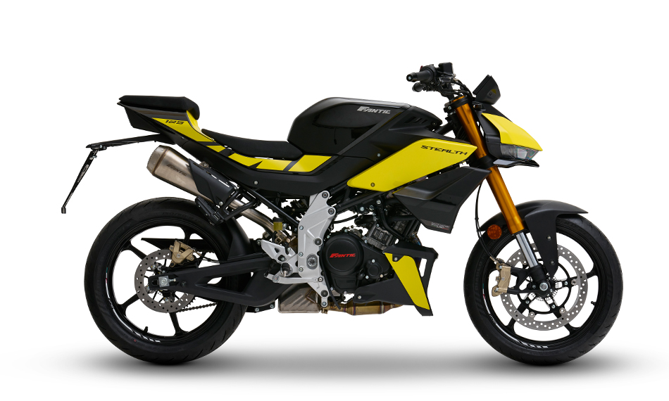 [M25-ST125N-YL-EU] STEALTH 125 YELLOW EU5+